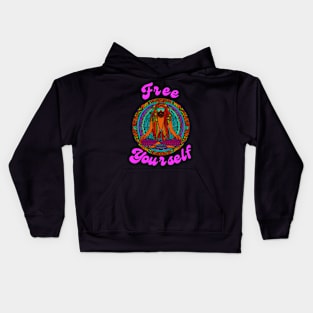 Vintage Hippie - Happy, Positive, Colorful, 1960s, 1970s! | Kids Hoodie